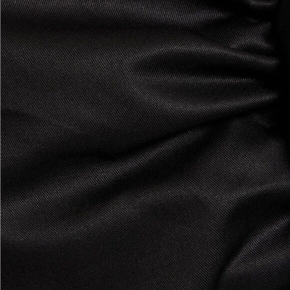 NWT Frame Cotton Black Crop Top Puff Sleeve Blouse Size XS - Picture 5 of 9